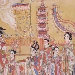 1986年 任率英《八十七神仙卷》国画人物作品图片赏析