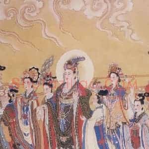 1986年 任率英《八十七神仙卷》国画人物作品图片赏析