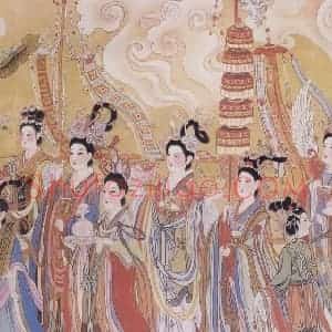 1986年 任率英《八十七神仙卷》国画人物作品图片赏析
