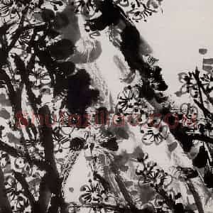 1976年 许麟庐《墨梅》国画花鸟写意作品图片赏析