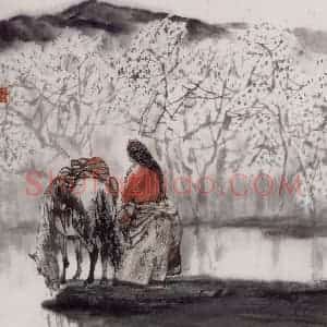 1998年 杜滋龄《春水融融》国画综合作品图片赏析