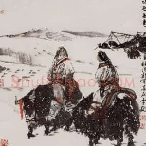 1998年 杜滋龄《白色世界》国画综合作品图片赏析