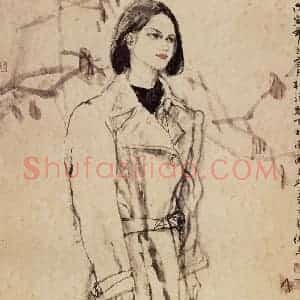 1998年 杜滋龄《秋之韵》国画人物作品图片赏析