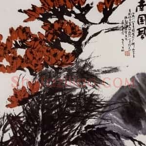 1995年 隋易夫《南国风》国画花鸟作品图片赏析