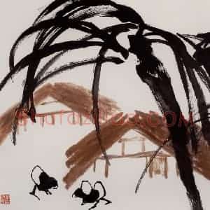 2004年 隋易夫《海南所见》国画花鸟作品图片赏析