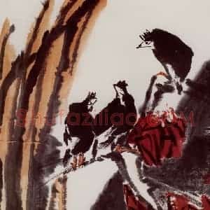 2002年 隋易夫《鸟语会》国画花鸟作品图片赏析