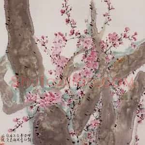 1994年 郭怡孮《我与梅花是故交》国画花鸟作品图片赏析