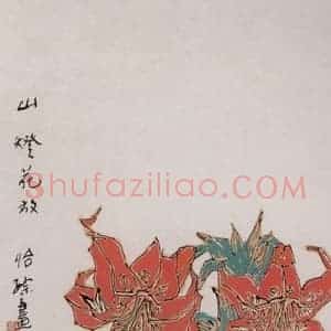 1999年 郭怡孮《山灯花放》国画花鸟作品图片赏析