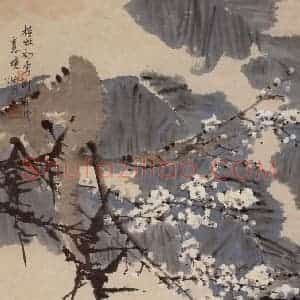 1980年 郭怡孮《桂林初雪》国画花鸟作品图片赏析