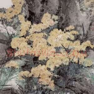1986年 郭怡孮《幽谷》国画花鸟作品图片赏析