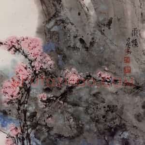 1987年 郭怡孮《雨后》国画花鸟作品图片赏析