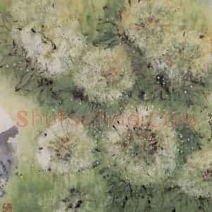 1988年 郭怡孮《梦花》国画花鸟作品图片赏析