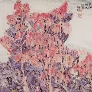 1989年 郭怡孮《大河源头印象》国画花鸟作品图片赏析