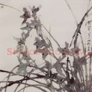 1989年 郭怡孮《芳菲菲兮》国画花鸟作品图片赏析