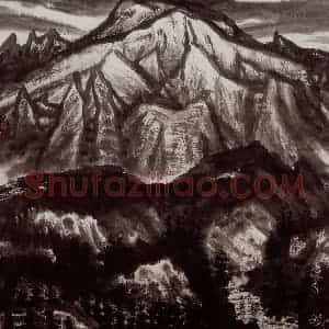 2002年 李宝林《西疆风骨》国画山水作品图片赏析