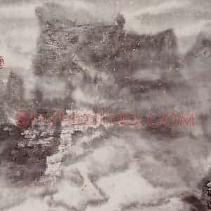 2004年 李宝林《水墨实验》国画山水作品图片赏析