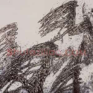 1997年 李宝林《松骨图》国画山水作品图片赏析