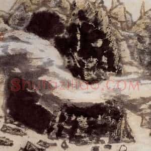 1995年 李宝林《山水小品》国画山水作品图片赏析