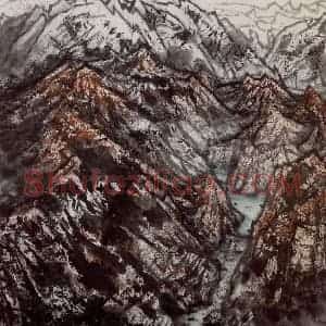 1998年 李宝林《苍山绿水》国画山水作品图片赏析