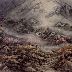 1999年 李宝林《天山晴雪》国画山水作品图片赏析