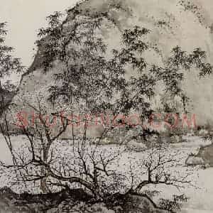 近现代 陈少梅《少梅绝诣册》国画山水作品图片赏析