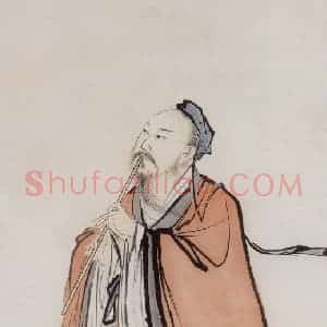 近现代 陈少梅《高士图》国画人物作品图片赏析