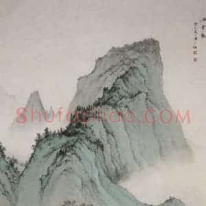 近现代 陈少梅《江南春》国画山水作品图片赏析