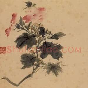 1940年 汪慎生《临孙隆花鸟册页》国画花鸟写意作品图片赏析