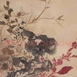 1940年 汪慎生《临孙隆花鸟册页》国画花鸟写意作品图片赏析