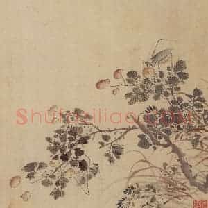 1936年 汪慎生《工笔花鸟册页》国画花鸟工笔作品图片赏析