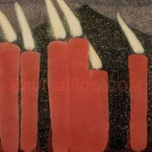 1996年 周韶华《烛光布德》国画综合作品图片赏析