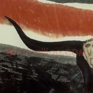 1996年 周韶华《力之崇拜》国画综合作品图片赏析