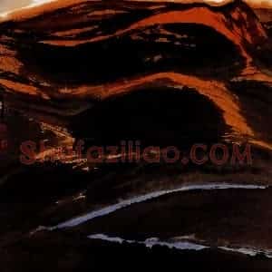 2002年 周韶华《远山爱夕阳》国画山水作品图片赏析