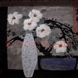 1999年 周韶华《梦幻虞美人》国画花鸟作品图片赏析