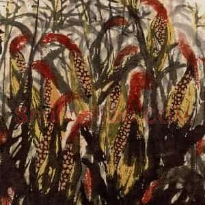 2002年 周韶华《忆家乡》国画花鸟作品图片赏析