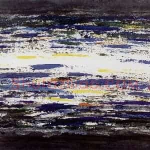 2001年 周韶华《流水清音》国画山水作品图片赏析