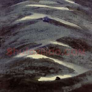 2002年 周韶华《月光下》国画山水作品图片赏析