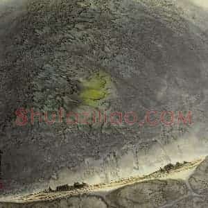 1993年 周韶华《风雨江天》国画山水作品图片赏析
