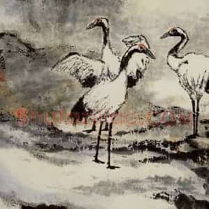 1972年 朱屺瞻《花鸟册》国画花鸟作品图片赏析
