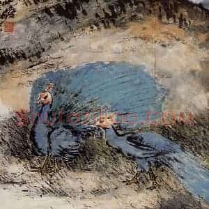 1972年 朱屺瞻《花鸟册》国画花鸟作品图片赏析