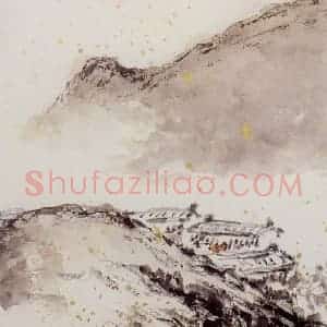 1991年 朱屺瞻《山水册》国画山水作品图片赏析
