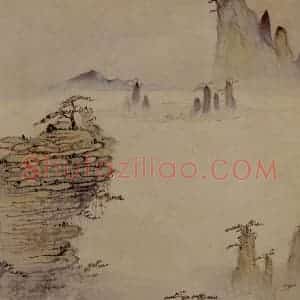 明末清初 石涛《黄山图册21开》国画山水作品图片赏析