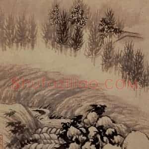 明末清初 石涛《金山龙游寺图册》国画山水作品图片赏析