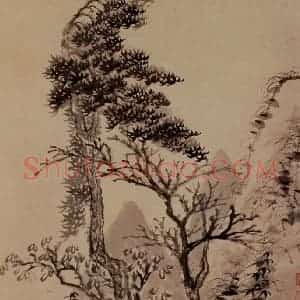 明末清初 石涛《金山龙游寺图册》国画山水作品图片赏析
