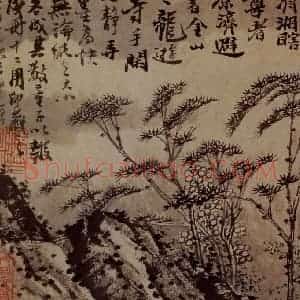 明末清初 石涛《金山龙游寺图册》国画山水作品图片赏析