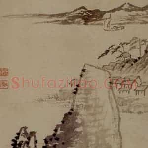 明末清初 石涛《山水10开》国画山水作品图片赏析