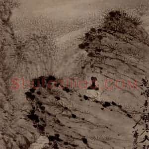 明末清初 石涛《山水4开》国画山水作品图片赏析