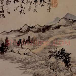 明末清初 石涛《山水10开》国画山水作品图片赏析