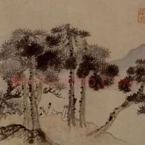 明末清初 石涛《山水10开》国画山水作品图片赏析