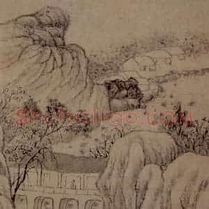 明末清初 石涛《山水花卉册》国画山水作品图片赏析